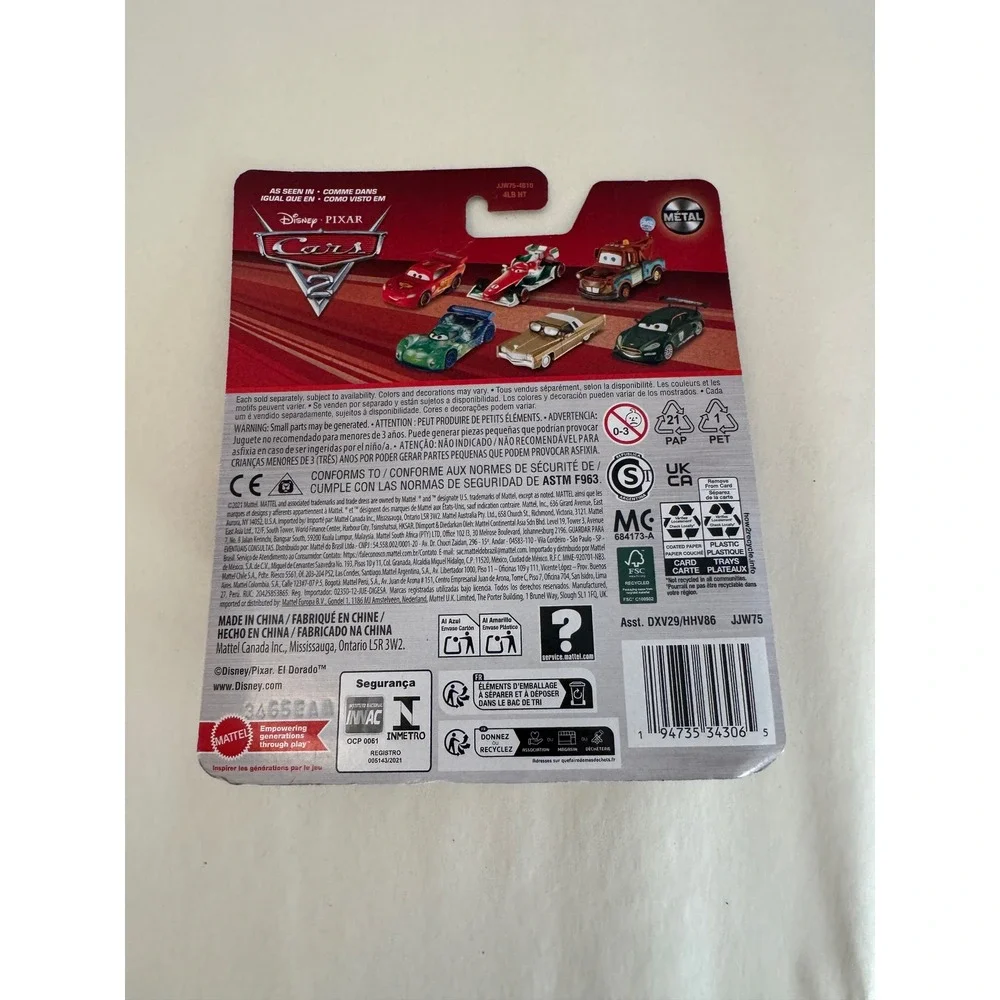 Disney Pixar Cars Flash Nilsson Diecast Metal Race Car Mattel DXV29 HHV86 New